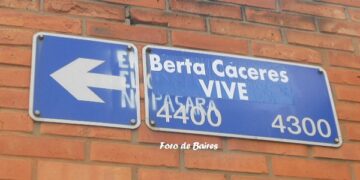 Calle Honduras o «Berta Cáceres Vive»