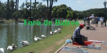 Manteros en el Rosedal