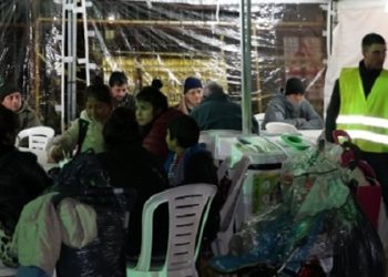 Operativo frío en Plaza Lezica
