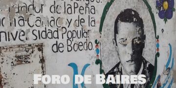 Una vieja pared, en Sánchez de Loria 946, recuerda a Cátulo Castillo