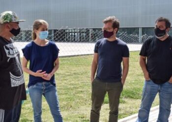 Cuatro personas en situación de calle intervinieron artísticamente un predio del Gobierno de la Ciudad