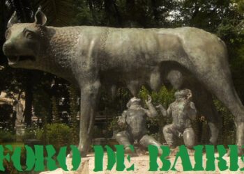 El monumento de Rómulo y Remo, un claro ejemplo de amor a la Loba Romana Luperca en el Botánico Carlos Thays