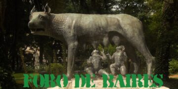 El monumento de Rómulo y Remo, un claro ejemplo de amor a la Loba Romana Luperca en el Botánico Carlos Thays