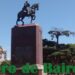 El monumento  a Juan Manuel de Rosas en el día de la batalla «Vuelta de Obligado»