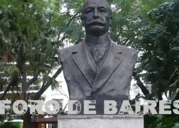 El busto de Carlos Thays que adorna su propio jardín