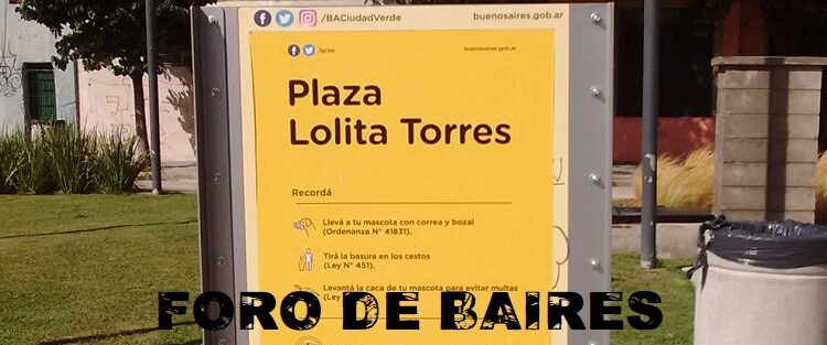 La Plazoleta Lolita Torres, un pequeño predio sobre el barrio de Villa Crespo frente a Palermo