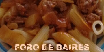 Mostacholes con salsa Bolognesa, el placer de comer rico y fácil