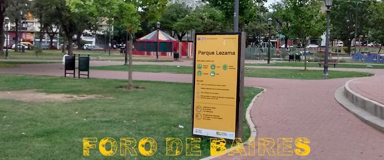 El Parque Lezama, donde se divisaba el Río de la Plata