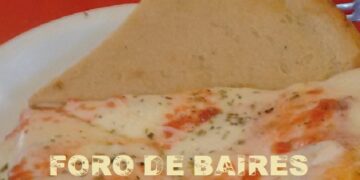 Moscato, pizza y fainá, a la vieja usanza del porteño