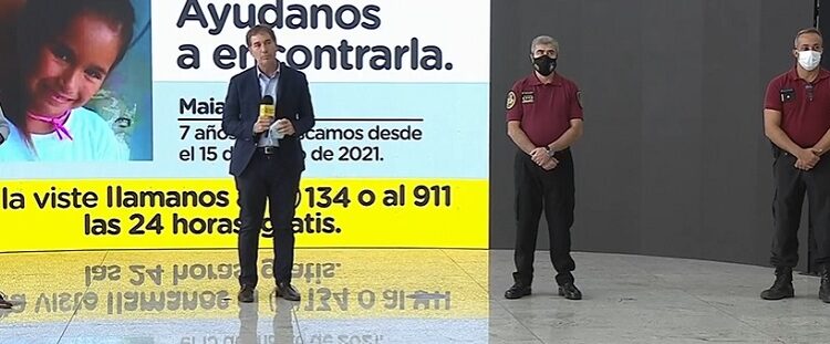 Diego Santilli, Marcelo D’Alessandro y Gabriel Berard, jefe de la Policía de la Ciudad, dieron detalles sobre la investigación de la desaparición de Maia