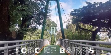 El Puente Peatonal Dorrego, ese temblor que une calles peligrosas