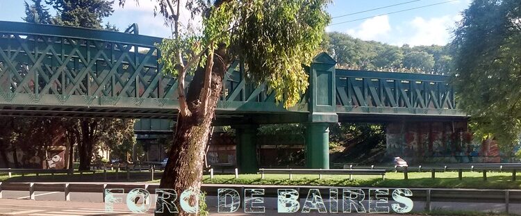 El Puente verde del bosque de Palermo