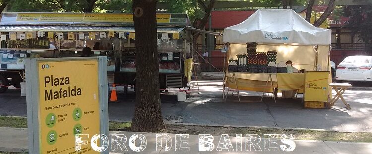 Hoy Domingo Mafalda espera a los vecinos en su feria de Colegiales