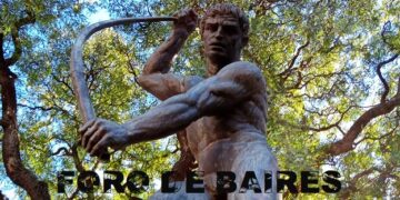 El Arquero, un atlético y bello monumento ubicado en Libertador y Ramón Castilla
