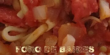 Tallarines con salsa de tomate, un plato bien liviano y sano