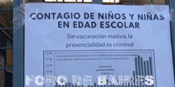 Los carteles y mensajes de Palermo que Rodríguez Larreta ignora: «Sin vacunación masiva, la presenciales es criminal»