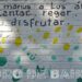 Un mural en Parque Las Heras dice: «Brindo mis manos a los arboles de mi Ciudad…»