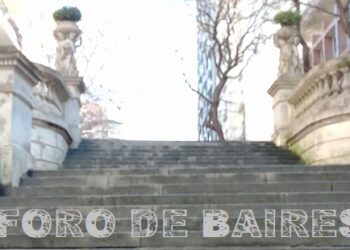 La escalera de Luis Agote y Guido en el paquete barrio de Recoleta