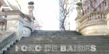 La escalera de Luis Agote y Guido en el paquete barrio de Recoleta