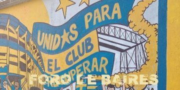 Los amantes de Boca Juniors tiene su propio Arte Urbano en Brandsen 555