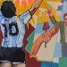 Taparon el mural en homenaje a Maradona en Chacarita