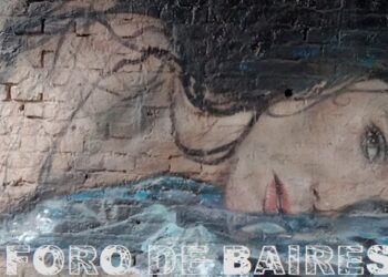 Natalia Oreiro ya tiene su mural debajo del puente, en Paraguay y Juan B. Justo