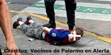 Delincuente encontrado en la calle El Salvador y Thames