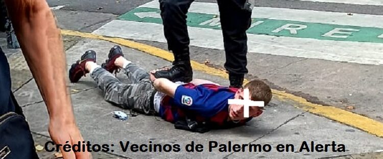 Delincuente encontrado en la calle El Salvador y Thames