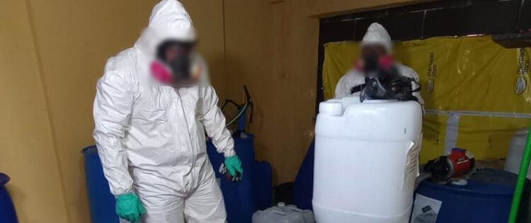 Desbarataron laboratorio clandestino que fabricaban productos nocivos de belleza y detuvo a sus tres responsables