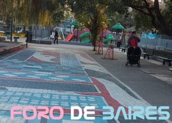 Intervenciones de arte urbano en la Plaza Unidad Latinoamericana por el muralista Martín RON
