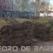 El Parque Ferroviario está probando el sistema de riego con nuevos paneles de césped