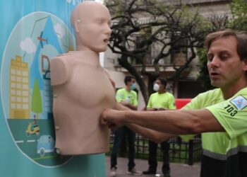 La Ciudad realizó una Jornada Masiva de RCP en el Parque Tres de Febrero