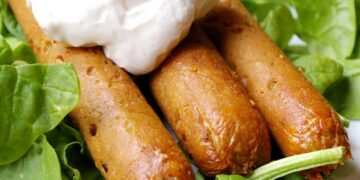 Salchichas condimentadas veganas