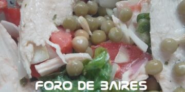 Las sobras de navidad terminaron en una exquisita ensalada improvisada