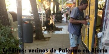 Posible sospechoso robando agua de la canilla en Gorriti al 5200