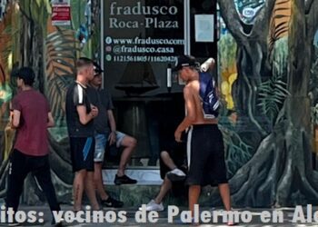 Barra de alcoholizados en Serrano y Niceto Vega
