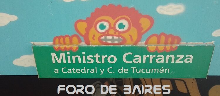 La Estación Ministro Carranza y los grafittis que la trazan en su totalidad
