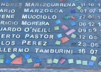 Colocaron baldosas en centro porteño en homenaje a trabajadores municipales desaparecidos