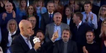Horacio Rodríguez Larreta presentó a su equipo completo y habló junto a su compañero de fórmula Gerardo Morales