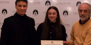 El Cuerpo Legislativo reconoció a la atleta Mía Mainardi