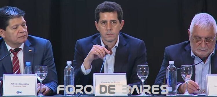 En CAME, Wado de Pedro instó a los empresarios a pensar un modelo productivo