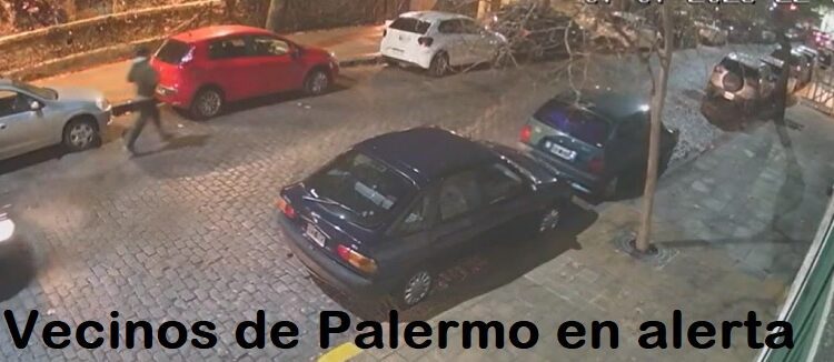 Un trapito es filmado en el Pasaje Santa Rosa, entre Uriarte y Thames