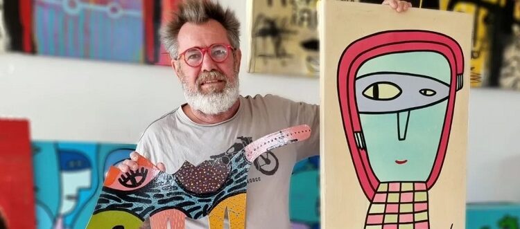 «Miloverso»: los elefantes de Milo Locket van de la tela al NFT y viceversa