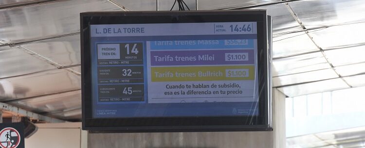 Sergio Massa defendió campaña en transporte público sobre posibilidad de renunciar a subsidios