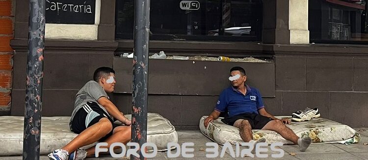 La gente en situación de calle ocupa las veredas de Palermo mientras aumenta la pobreza