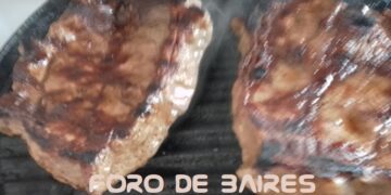 Bifes americanos o asado americano a la plancha