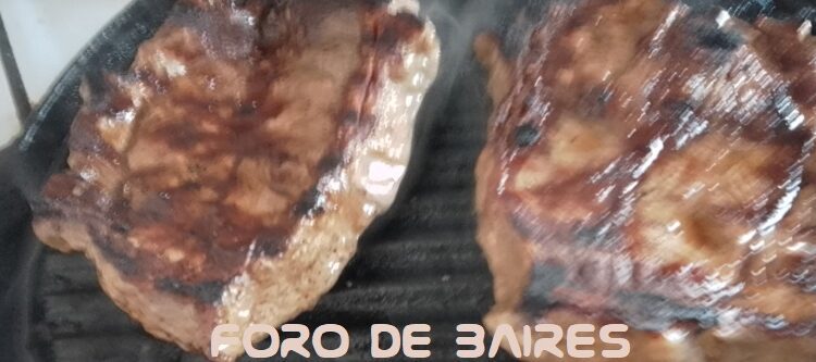 Bifes americanos o asado americano a la plancha