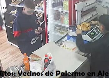 Un delincuente entró a una panadería y simuló pagar con «Mercado Pago» pero se fugó