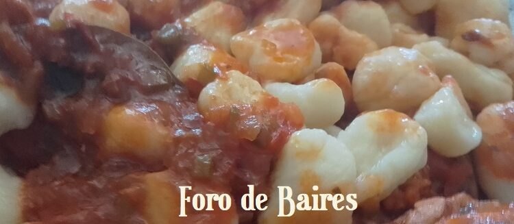 Mi amiga Susi preparó unos exquisitos ñoquis para este 29 del mes