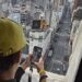 Siguen las visitas al nuevo mirador del obelisco este fin de semana